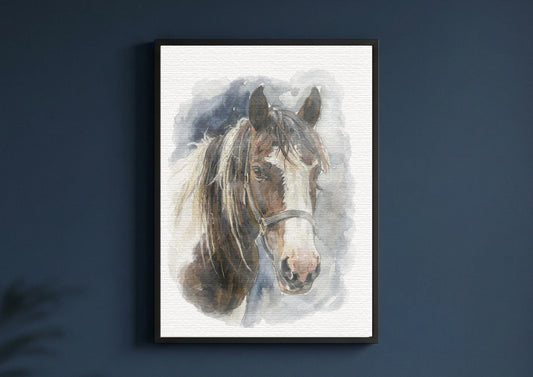 Custom Horse Watercolour Art Painting | Horse and Owner Portrait From Photo | Equestrian Illustration __etsy:7897118943