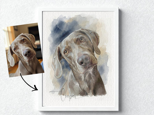 Dog Watercolour Art Painting | Pet Portrait | Pet Illustration | Dog Lover Gift - Dachshund __etsy:7878783259