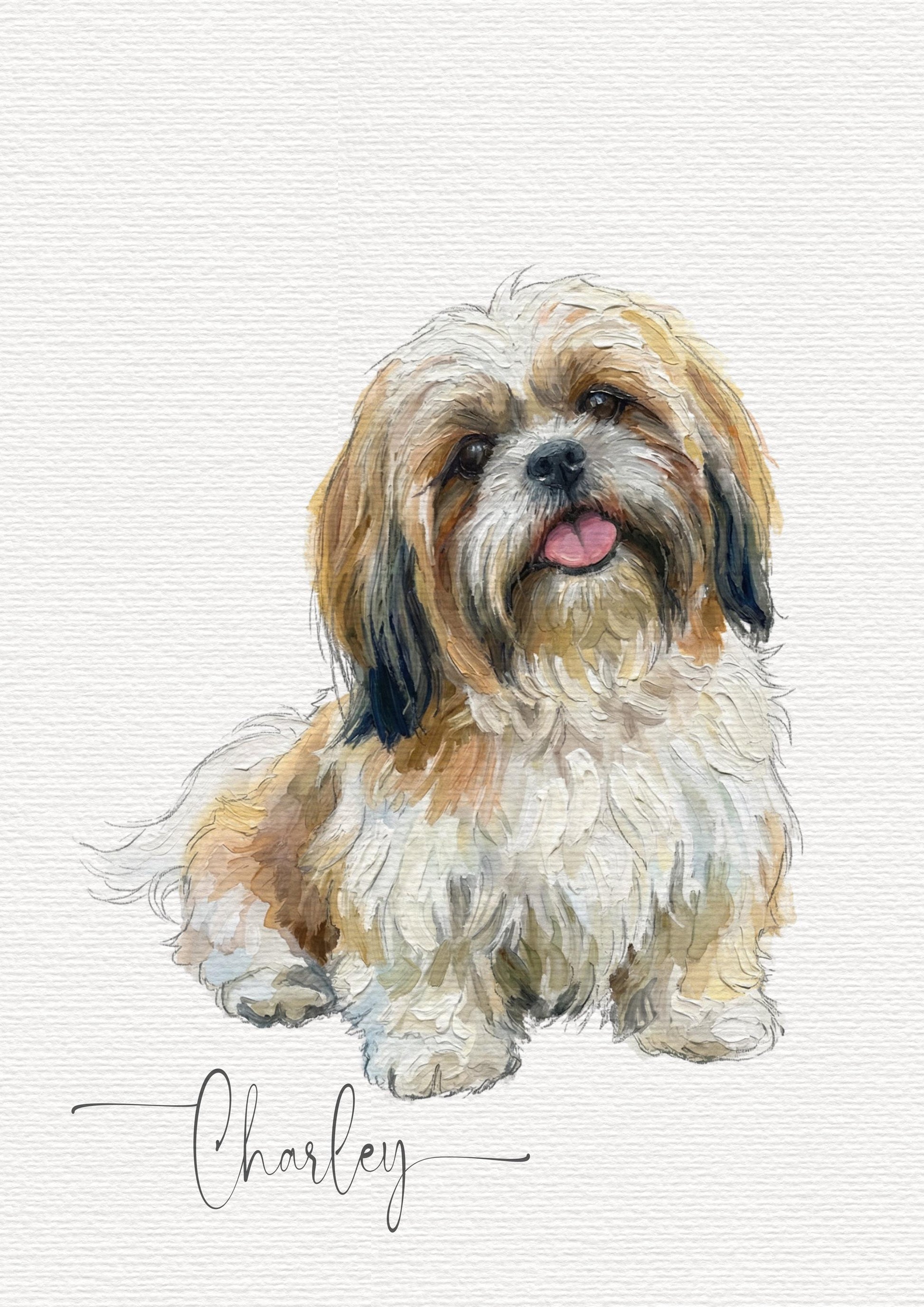 Custom Dog Hand Painted Watercolour Portrait | Personalised Pet Portrait | Pet Illustration | Dog Lover Gift | Digital Download __etsy:7852109208