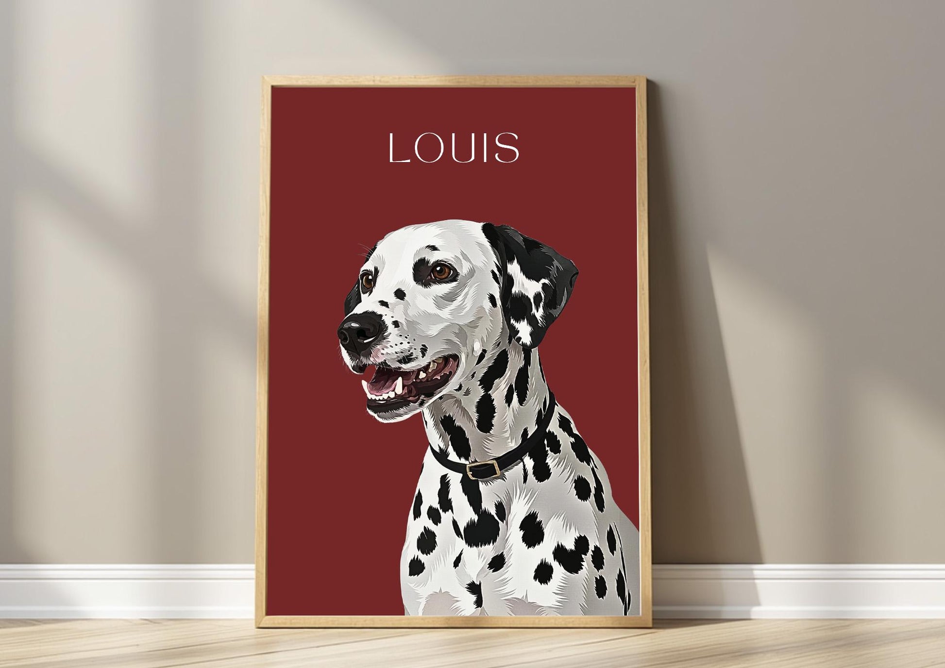 Custom Dog Pet Portrait From Photo, Personalised Dog Print, Cat Memorial Gift, Pet Lover Gift, Pet Wall Art, Boxer __etsy:8108739447