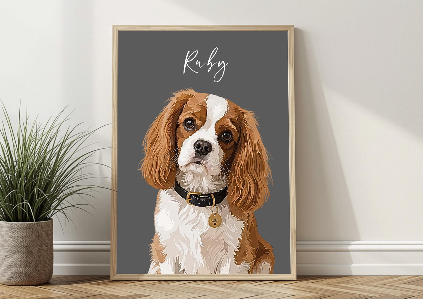 Custom Dog Portrait From Photo, Personalised Dog Print, Cat Memorial Gift, Pet Lover Gift, Pet Wall Art, Australian Shepherd __etsy:8059308140