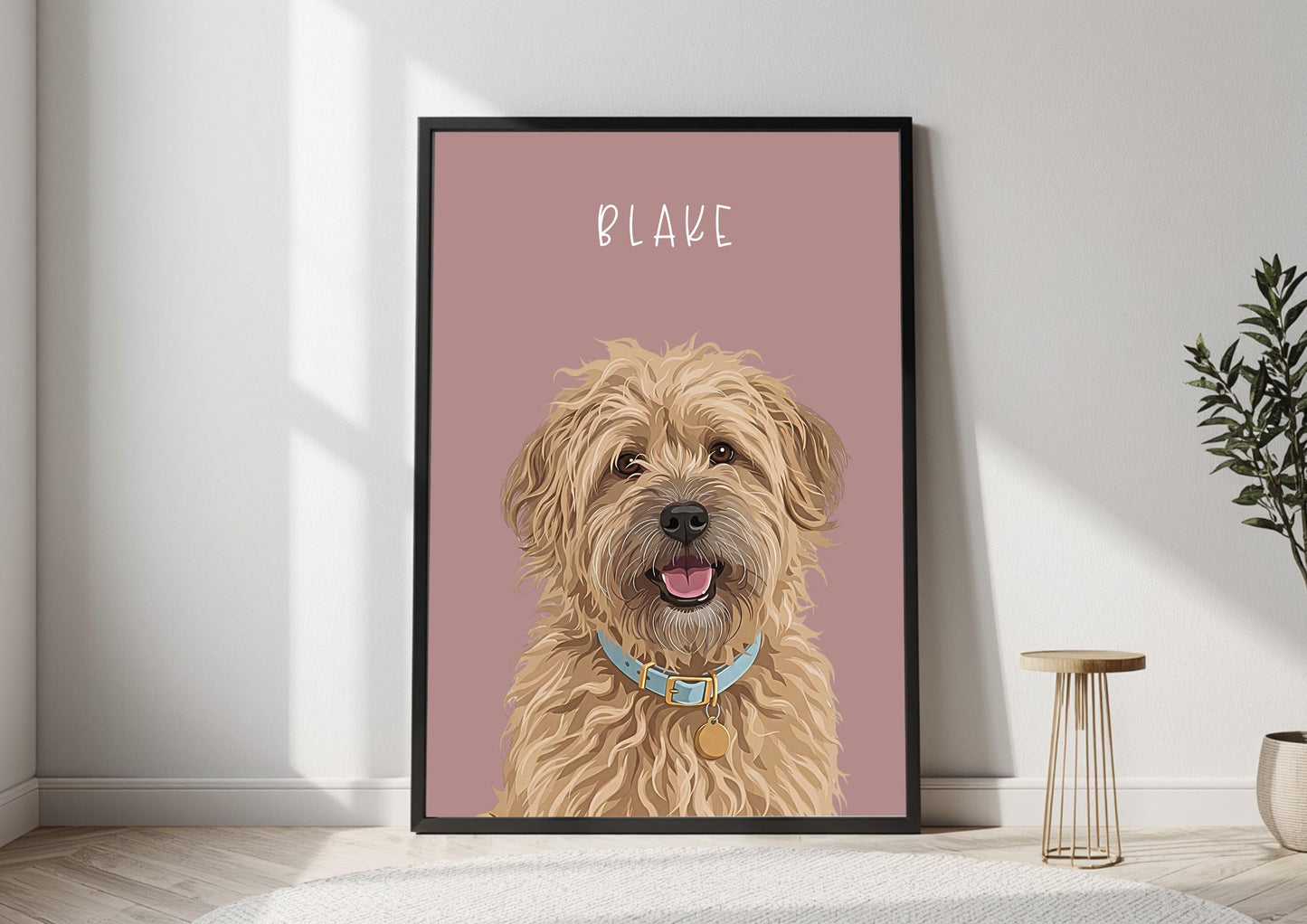 Custom Dog Portrait From Photo, Personalised Dog Print, Cat Memorial Gift, Pet Lover Gift, Pet Wall Art, __etsy:8106977961
