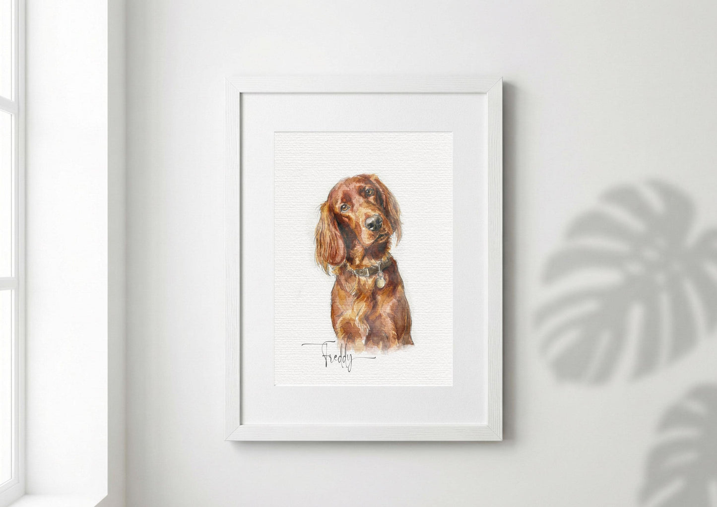 Custom Dog Watercolour Portrait | Personalised Pet Portrait | Pet Illustration | Dog Lover Gift | Pencil Outline Hand Painted __etsy:7898161833