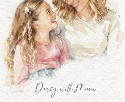 Custom Family Mum Gift Portrait From Photo - Present Idea For Mum, Grandma, Nana __etsy:7237601646