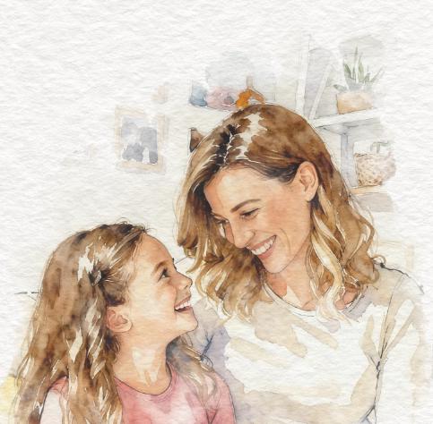 Custom Family Mum Gift Portrait From Photo - Present Idea For Mum, Grandma, Nana __etsy:7285565371