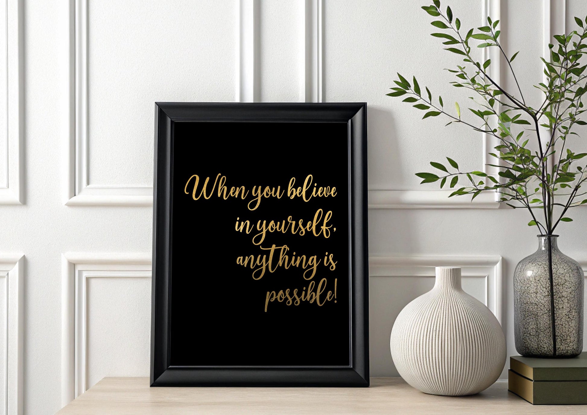 Custom Quote Foil Print, Personalized Typography, Handmade in UK __etsy:7354274797