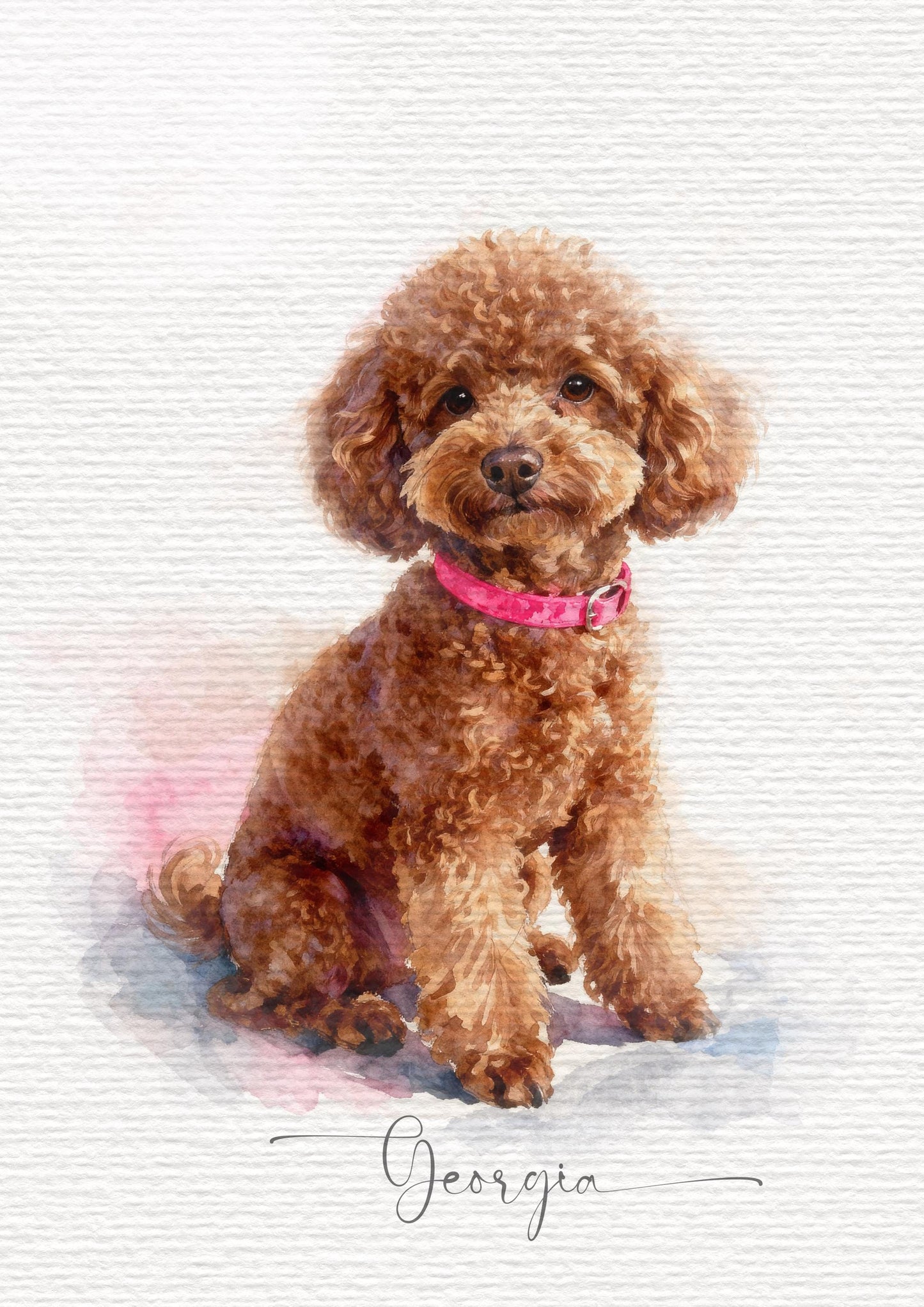 Dog Portrait Hand Painted Watercolour Style | Pet Photo to Art Print | Digital Hand-Finished Pet Illustration | Unique Dog Lover Gift __etsy:7305318462