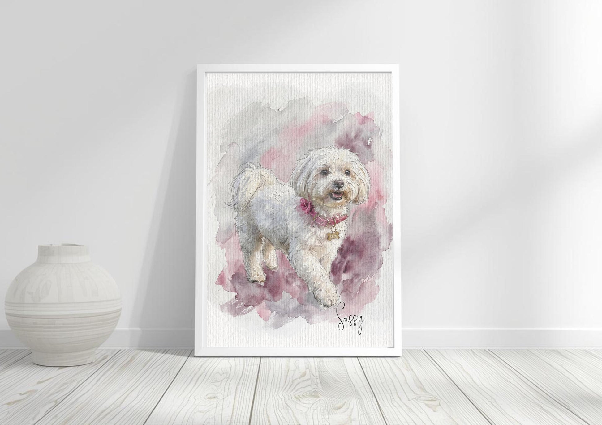 Dog Watercolour Art Painting | Pet Portrait | Pet Illustration | Dog Lover Gift __etsy:7830735804