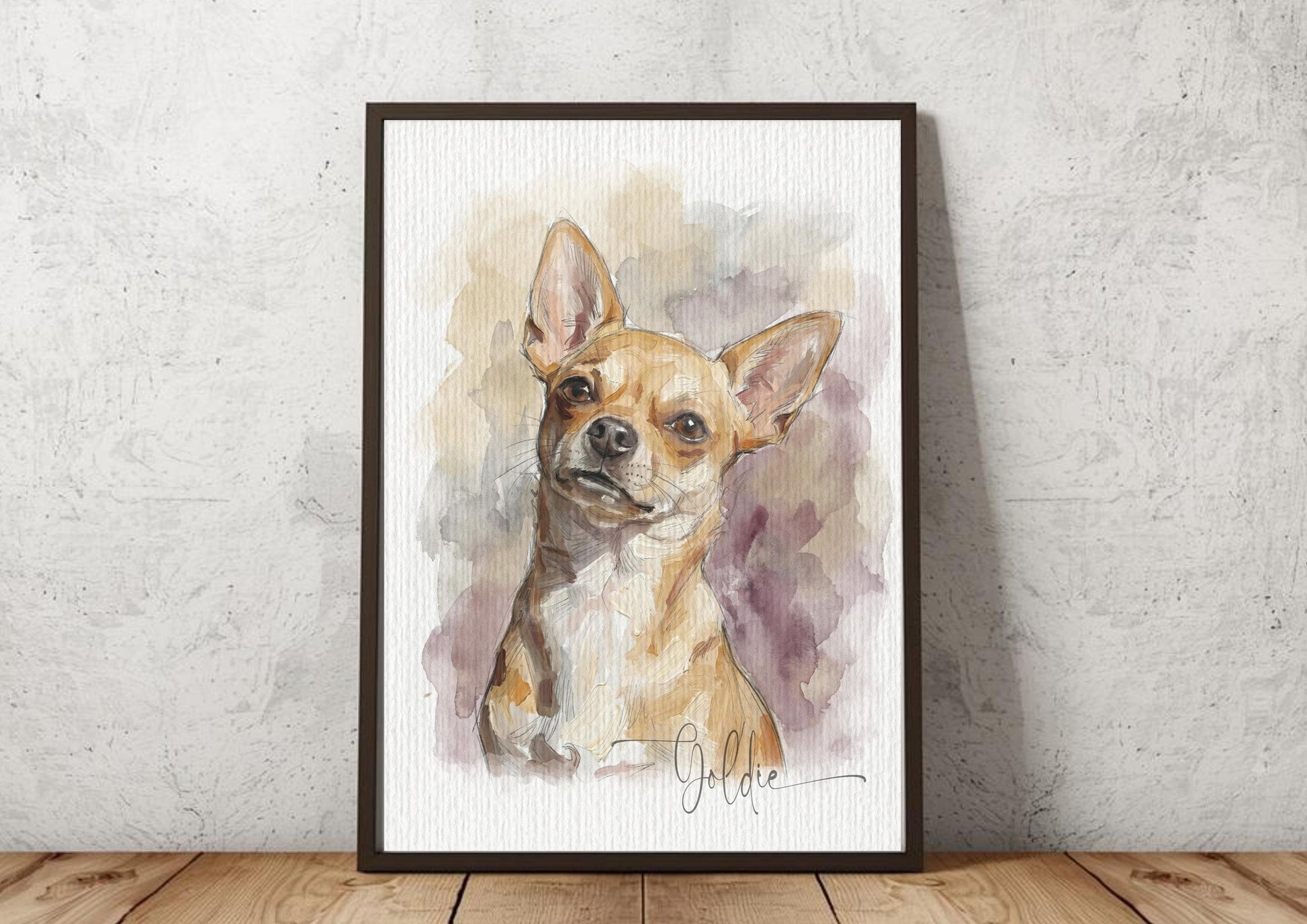 Dog Watercolour Art Painting | Pet Portrait | Pet Illustration | Dog Lover Gift - Dachshund __etsy:7879006155