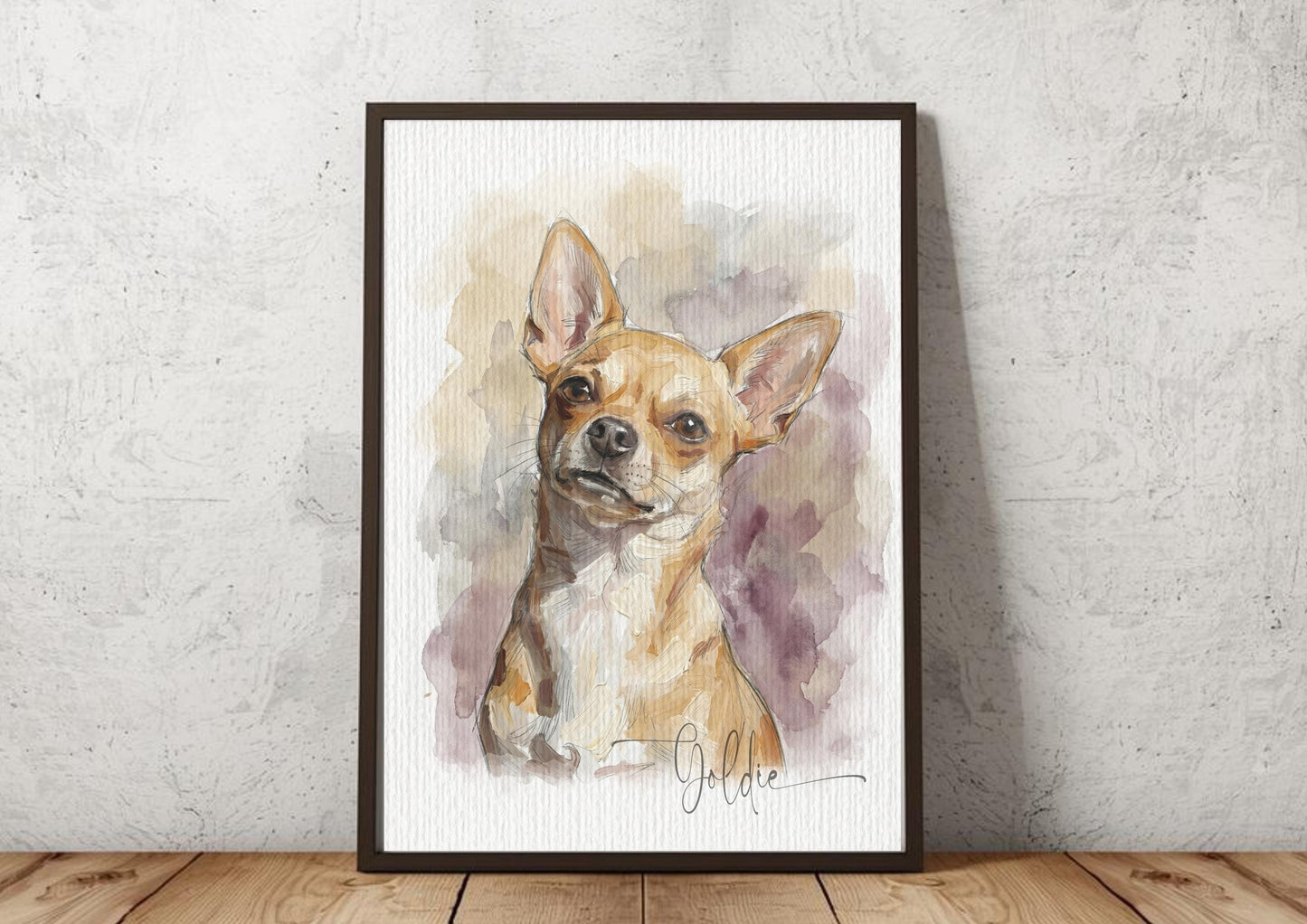 Dog Watercolour Art Painting | Pet Portrait | Pet Illustration | Dog Lover Gift - Dachshund __etsy:7879006155