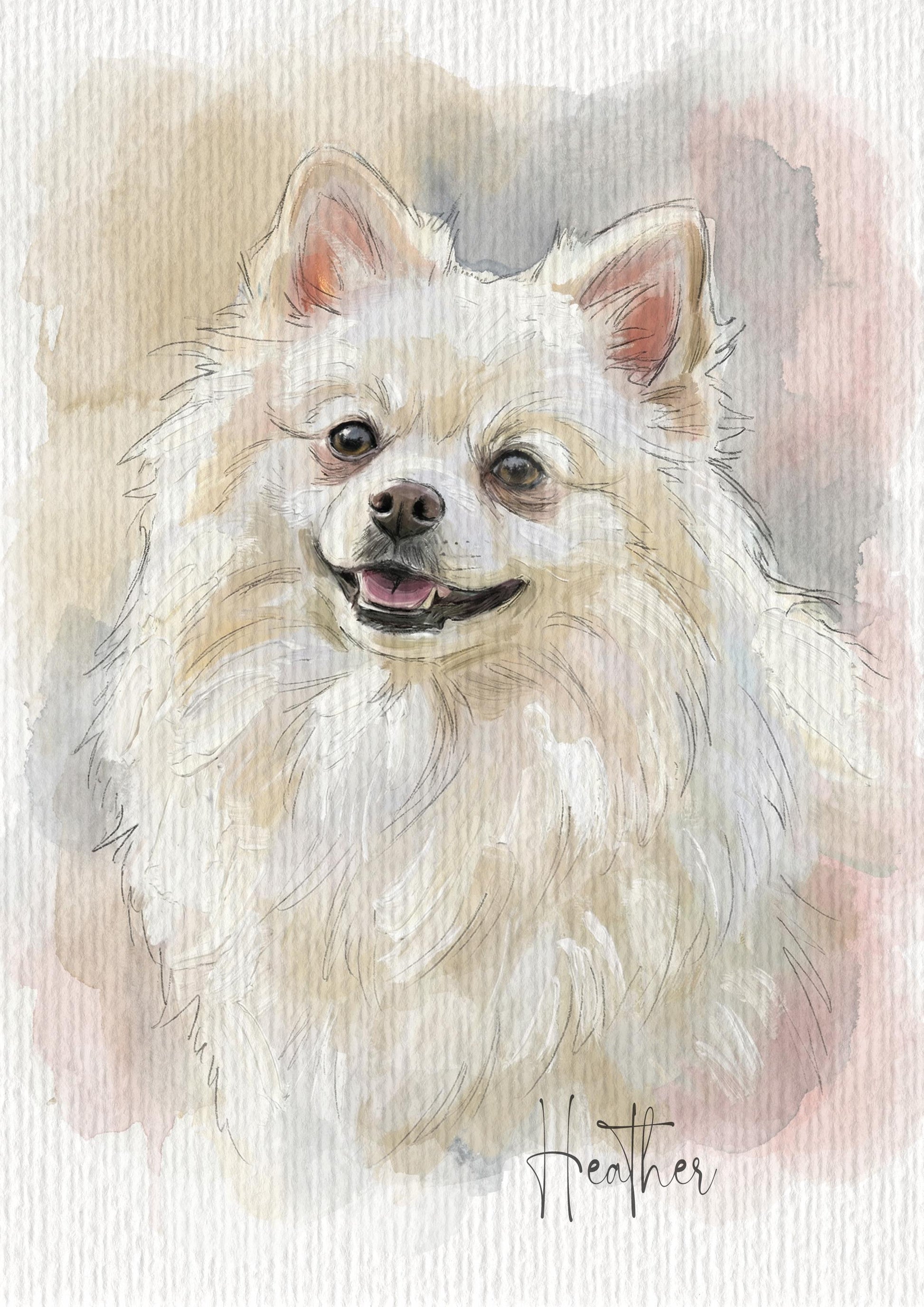 Watercolour Dog Painting | Pet Photo to Art Print | Pet Illustration | Unique Dog Lover Gift __etsy:7878658469