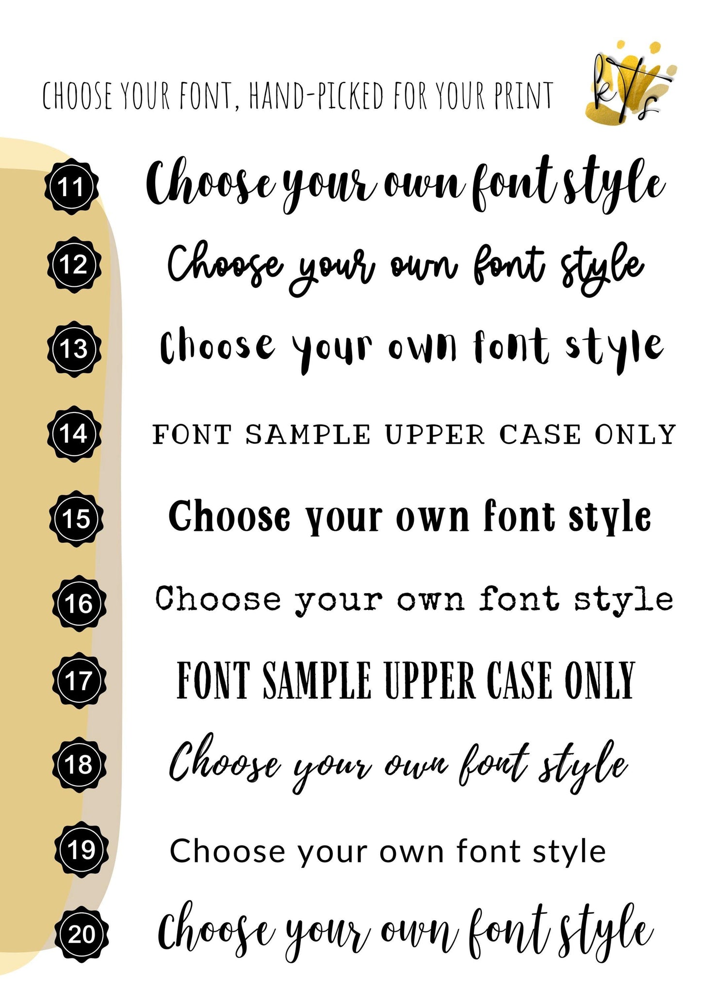 Custom Quote Print, Lyrics, Song, Saying, Message Personalised Typography Art Print, Your Own Words __etsy:7308654508